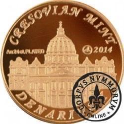 10 denarów - DENARIUS X (mosiądz platerowany złotem 24k - wersja eksportowa) / Jan XXIII