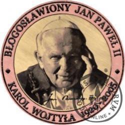 20 Diecezji - Błogosławiony Jan Paweł II (miedź + rycina - Φ 38 mm)