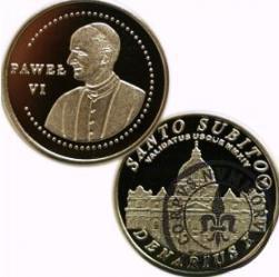 10 denarów - DENARIUS X (alpaka) / Bazylika Św. Piotra w Rzymie / Santo Subito – Paweł VI