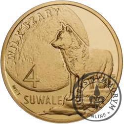 4 suwale (V emisja) - Wilk szary