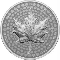 Maple Leaf - Kanadyjski Liść Klonu (5 uncji Ag.999,9 - 50 dollars)