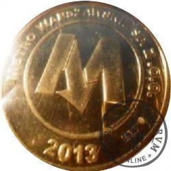 moneta pamiątkowa - Metro Warszawskie Sp. z o.o. (Zakończenie drążenia Centralnego Odcinka II Linii Metra)