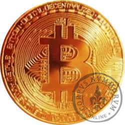 Bitcoin BTC - miedź pozłacana bez tampondruku