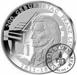 10 euro -  200 rocznica urodzin Franza Liszta