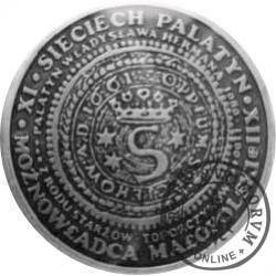 1 denar Sieciecha / typ II - mosiądz srebrzony oksydowany