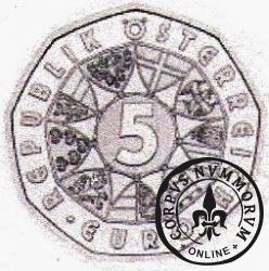 5 euro - 850 rocznica Mariazell