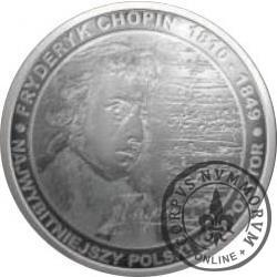 2000 chopinów / Fryderyk Chopin (mosiądz srebrzony oksydowany)
