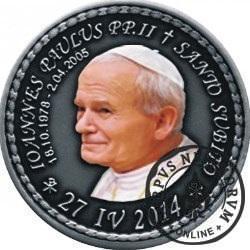 10 denarów - DENARIUS X (alpaka oksydowana + tampondruk - wersja krajowa) / Jan Paweł II - KANONIZACJA