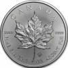 Maple Leaf - Kanadyjski Liść Klonu (1 uncja Ag.999,9 - 5 dollars)