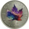 Maple Leaf - Kanadyjski Liść Klonu (1 uncja Ag.999,9 + liść w odsłonie galaxy - 5 dollars)