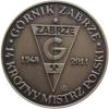 Górnik Zabrze - 14 krotny Mistrz Polski (mosiądz oksydowany)