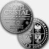 10 miedziaków hotelowych - Hotel Cristal - Białystok (mosiądz posrebrzany)