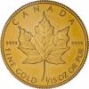 Maple Leaf - Kanadyjski Liść Klonu (1/15 uncji Au.999,9 - 2 dollars)